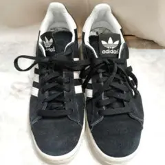 adidas キャンパス80s スエード スニーカー 黒/白 26.5