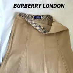 【美品】バーバリー ロンドン　台形スカート 36 ベージュ　裏地ノバチェック　S