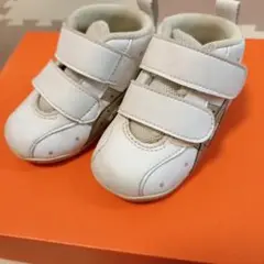 アシックス ホワイト ファーストシューズ 12.5cm