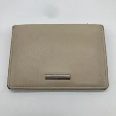 BYRBERRYベージュ 合成皮革 カードケース