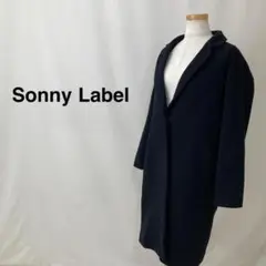 Sonny Label ウールチェスターコート ネイビー レディース