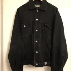 古着 90s GUESS ゲス ブラックデニム ジャケット XL USA