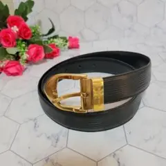 ルイヴィトン ゴールド バックル ロゴ ベルト かっこいい エピ