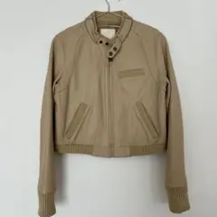 Snidel スナイデル レザー ジャケット ブルゾン 羊革 ライダース