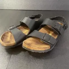 BIRKENSTOCK ミラノブラックサンダル サイズ35 22.5cm ※A