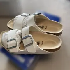 BIRKENSTOCK ホワイト コンフォートサンダル 38