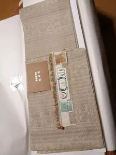 ■ 奥順 結城紬 亀甲 花 着物 証書あり 無形文化財