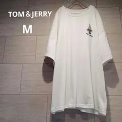 トム＆ジェリー　バックプリントも可愛い♡サイズMですがゆったりビッグシルエット★