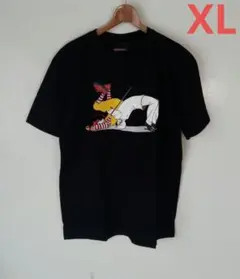 カー⚫ル 必殺 揚鶏裏投 ファストフードプロレス オモシロTシャツ(XL)J07