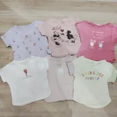 パステルカラー Tシャツ 80cm 6枚セット