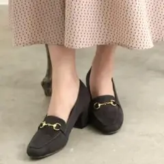 vis HARUTA コラボ　パンプス　チャコール
