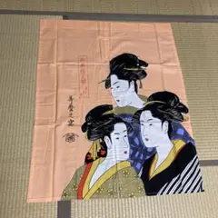 浮世絵スタイルののれん