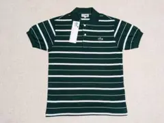 デッド品 未使用 LACOSTE ラコステ 半袖ポロシャツ ボーダー柄 鹿の子3