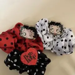 ベティ・ブープ 水玉シュシュ 3個セット