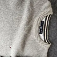 TOMMY HILFIGER グレー クルーネックセーター