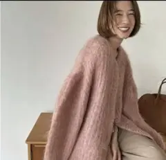 clane♡シャギーニットカーディガン