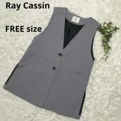 Ray Cassin 千鳥格子　ノースリーブベスト　FREEサイズ