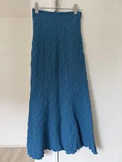 【サマーSALE】　夏　archives ロングスカート　ブルー