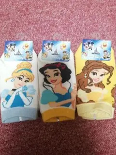 【週末限定お値下げ】プリンセス 靴下 3足セット