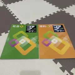 【未使用】夏期講習テキスト　塾専用　コアサマー　小5 社会 理科