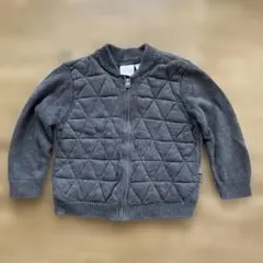 ZARA 2-3歳 グレー キルティング アウター