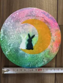 スプレーアートエデンさん　丸キャンバス原画