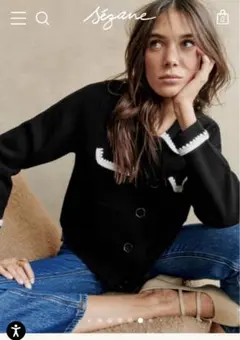 値下げしました！【未使用】SEZANE セザンヌ＊ノースリーブスーツジャケット セザンヌ◇SEZANE◇Balthazar ノースリーブジャケット エクリュ