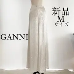 GANNI ガニー 水玉 ワイドカジュアルパンツ Mサイズ