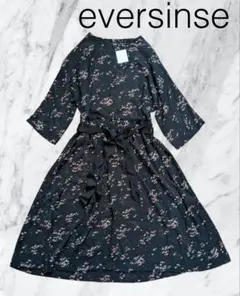 【新品 タグ付き】eversinse エバーシンス 花柄 ワンピース フランス製