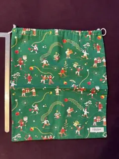 【新品未使用】　L'OCCITANE クリスマスデザイン　巾着袋　約30cm