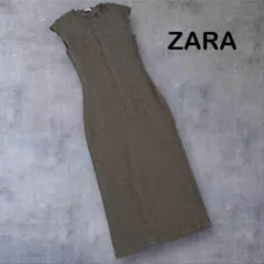 美品！　ZARA　フィット　テクスチャー　ワンピース