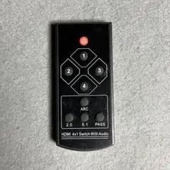 HDMI 4x1 switch with audio リモコン