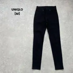 a1526＊UNIQLO スキニーパンツ　黒【M】シンプル　カジュアル
