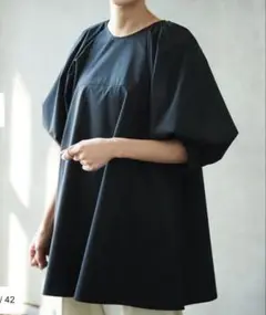 ハッシュニュアンス　#NEWANS サークルスリーブAラインブラウス