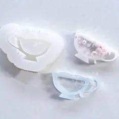 シリコンモールド　ティーカップ　レジン　シャカシャカ　シェイカーモールド