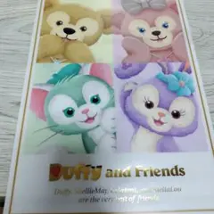 【状態☓】Duffy and Friends クリアファイル　ダッフィー
