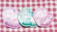 プロセカ　セガラッキーくじ　ふわふわバッジ　寧々　えむ　瑞希