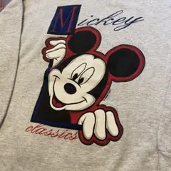 90s MICKEY UNLIMITED ミッキー スウェット グレー XL