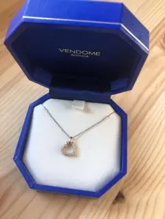 ヴァンドーム青山 オープンハート ダイヤモンドネックレス
