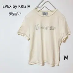 美品♡ EVEX by KRIZIA カットソー　ビジュー　アイボリー　Mサイズ