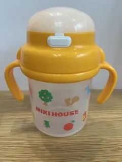 MIKI HOUSE ストローカップ オレンジ