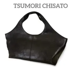 TSUMORI CHISATOツモリチサト トートバッグ レザー　ブラック