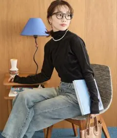 FREAK'S STORE シアー フロッキー ハイネック プルオーバー
