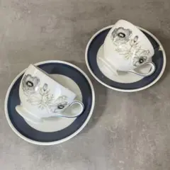 WEDGWOOD ウェッジウッド　グレンミスト ペア カップ&ソーサー