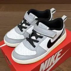 NIKE スニーカー 10C グレー/ホワイト/ブラック