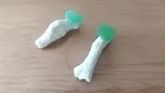 サンゴ　箸置き/珊瑚/シーグラス/ハンドメイド/2個セット