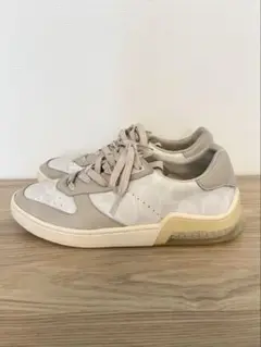 COACH ベージュ ホワイトスニーカーCOACH/24.5cm