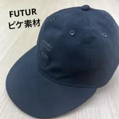 FUTUR フューチャー ピケ素材 CAP キャップ ブラック
