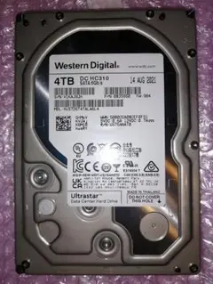 【WD Gold後継】ウェスタンデジタル Ultrastar 4TB J8JH