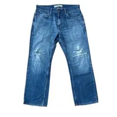 古着 Levi's 559 ストレートジーンズ w34 デニム ダメージ加工